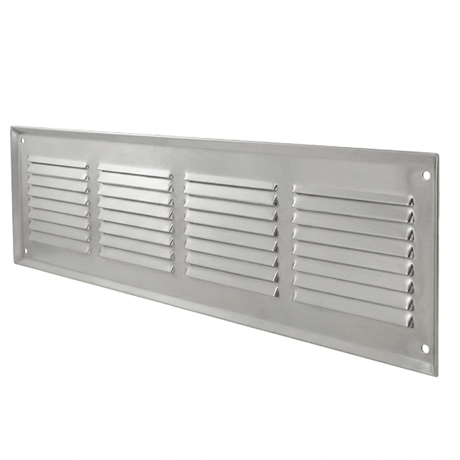 Wandgitter 500x150mm Aluminium - unbeschichtet
