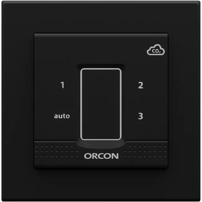 Abdeckung schwarz für Orcon CO₂ Unterputz-Kontrollsensor 15RF