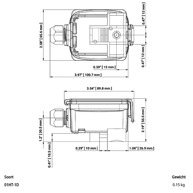 Belimo Anlegetemperaturfühler Ni1000TK5000 - 01HT-1D
