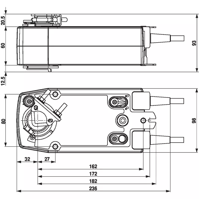 Belimo Drehventilantrieb mit Federrückzug 24-240V - 20 Nm - SFA-S2
