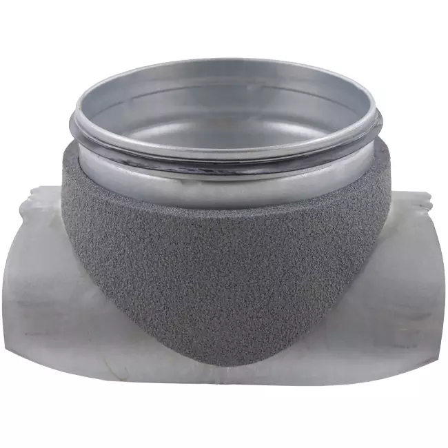 Thermoduct Sattelstück 90 Grad mit Abzweigung durchmesser 200 mm