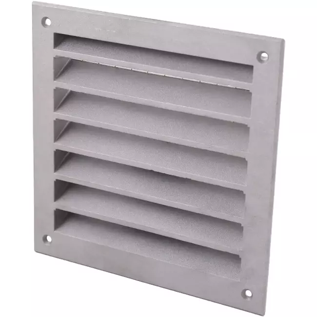Außenwandgitter Aluminium 100x100 mm - Aluminium