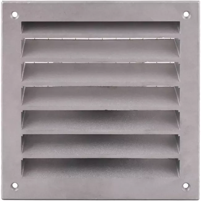Außenwandgitter Aluminium 100x100 mm - Aluminium