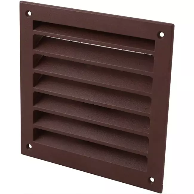 Außenwandgitter Aluminium 150x150 mm - RAL 8016