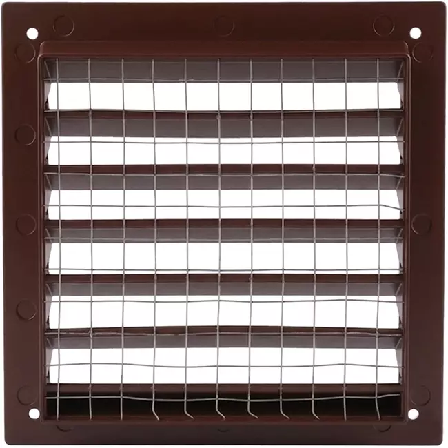 Außenwandgitter Aluminium 150x150 mm - RAL 8016