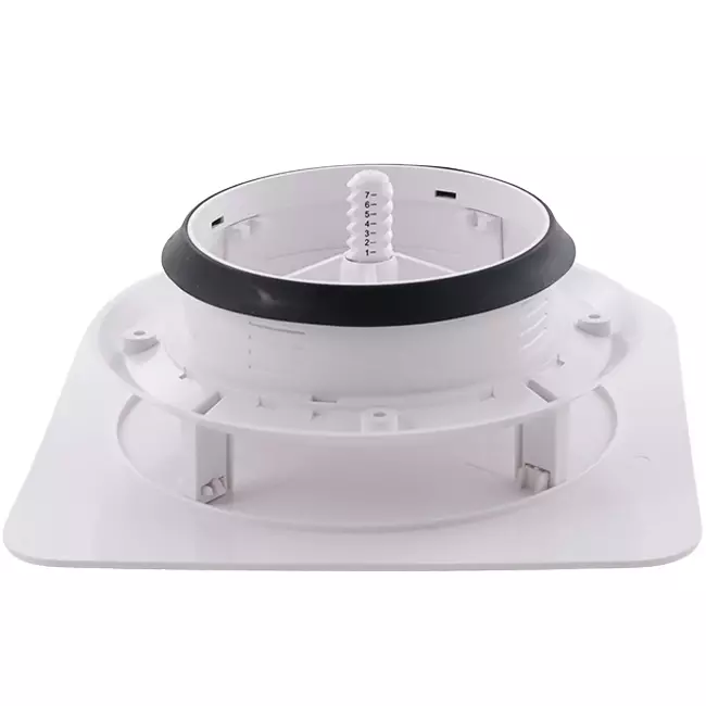 ClimaConnect Design-Ventil, quadratisch, Ø 125 mm – weiß