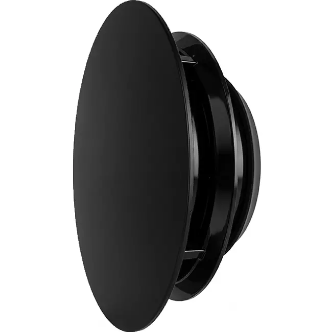 ClimaConnect Design-Ventil, rund, Ø 125 mm – schwarz