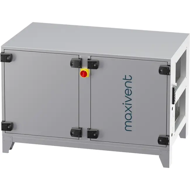 Maxivent WTW-Lüftungsgeräte mit Gegenstromwärmetauscher, 700 m³/h, mit elektrischem Heizelement, horizontal rechts – PHE 700 H EOJR