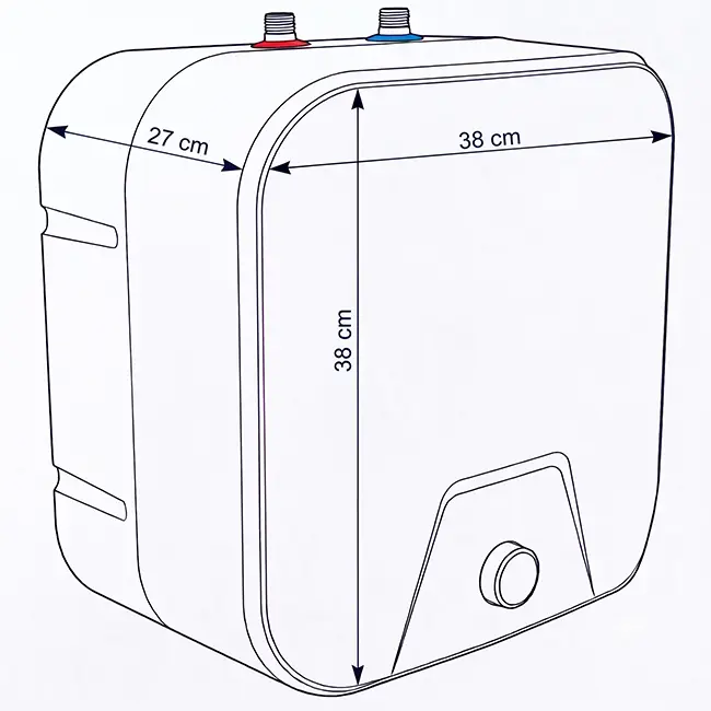 Kizura Close-in elektrischer Küchenboiler 10 l