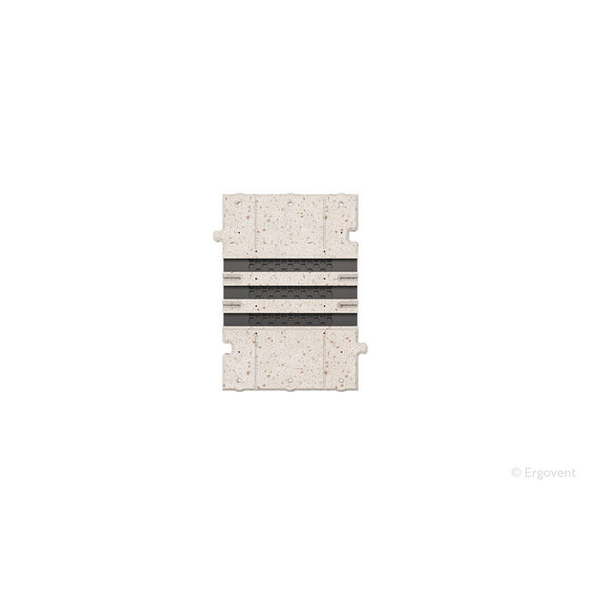 Ergovent-Zwischenstück für modulare, einsteckbare Rastergitter 200 mm – 3 Schlitze