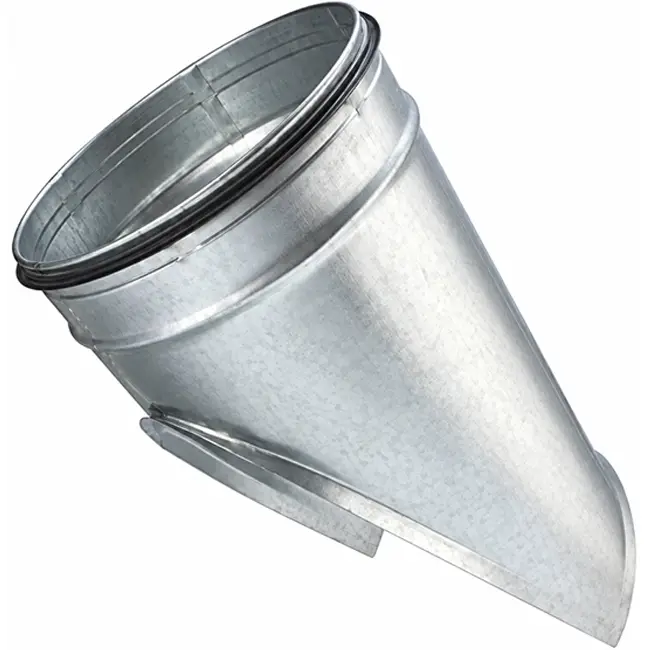 Sattelstück Ø 125 mm – 100 mm (45°) – verzinkt