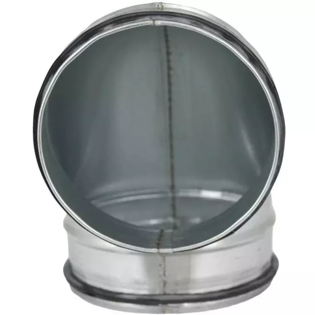 Kurzer Wickelfalz Bogen 90° Ø 150mm