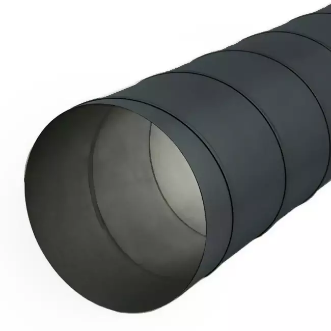 Wickelfalzrohr Durchmesser 80 mm Länge 1,5 Meter - rund verzinkt