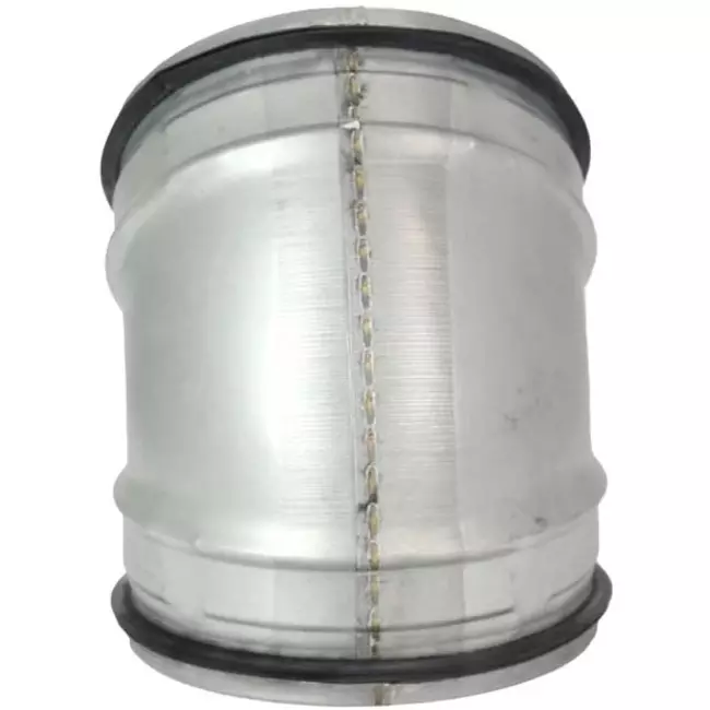 Kurzer Wickelfalz Bogen 45° Ø 200mm