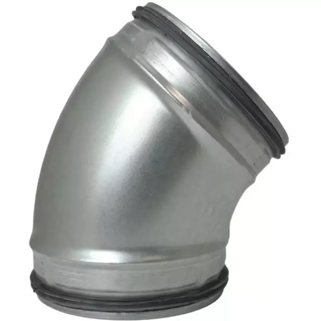 Wickelfalz Bogen 45° Ø 160mm