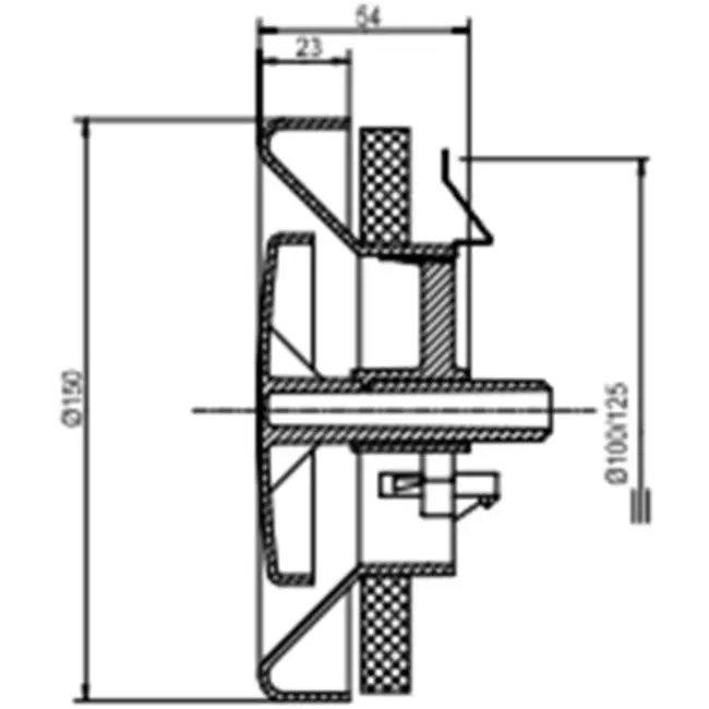 Zehnder valves d'échappement de ventilation 125mm blanc - STK 1-125