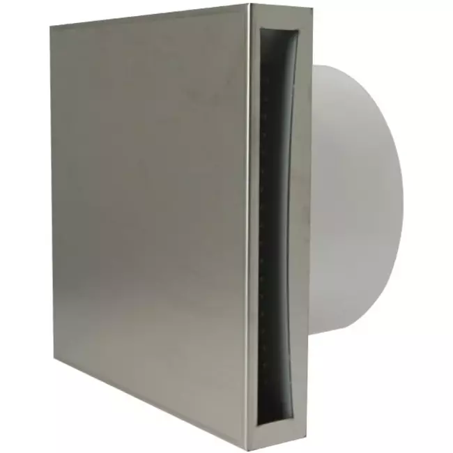 Badlüfter Ø 100mm Edelstahl mit timer und Feuchtigkeitssensor - Design EET100HTi