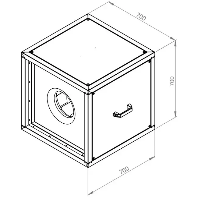 Kastenventilator Motor-Außenluftstrom - MPC 355 EC T30