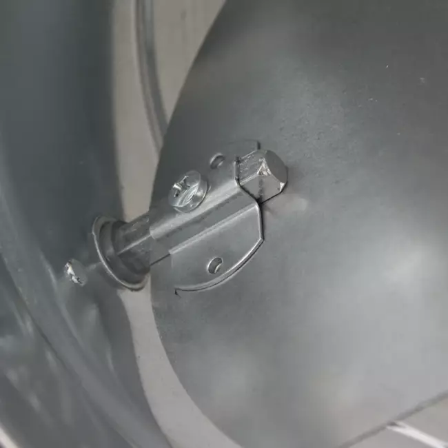 Thermoduct 9 mm Wickelfalzrohr Handbetätigte Drosselklappe Durchmesser 250 mm isoliert