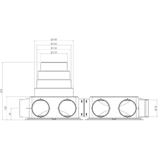 Ubbink Luftverteilerkasten DBOX212 V180HE