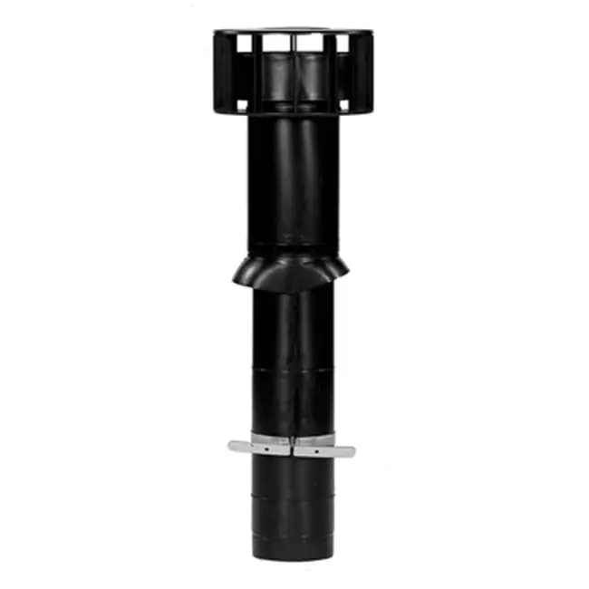 Ubbink Multivent Dachdurchführung Ø 166 mm schwarz 400 m³/h - Länge 1100 mm
