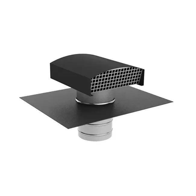 Econox CTM Dachdurchführung 125 mm in Aluminium anthrazit mit Abdeckung