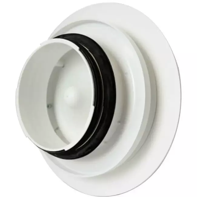 Vent-Axia UniflexPlus RVG 125mm einstellbares Ventil groß - weiß