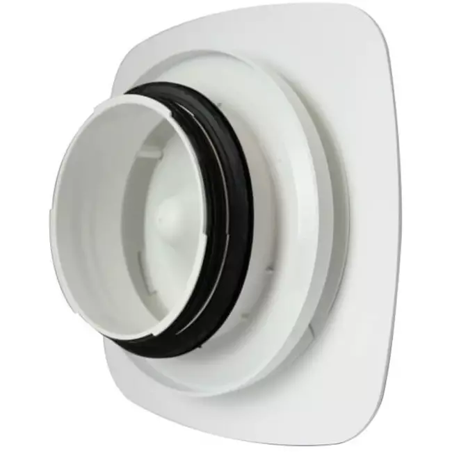 Vent-Axia UniflexPlus RVV 125mm einstellbares Ventil quadratisch - weiß