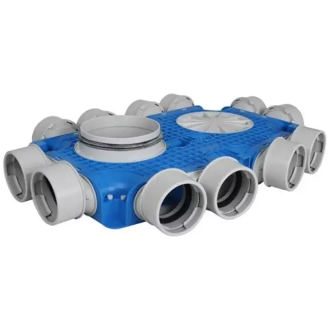 Uniflexplus Subverteilerbox 12x Ø 90 mm mit Tülle  Durchmesser 125