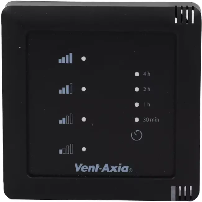 Vent-Axia Multihome RFT 4-Positionen Schalter mit Batterie schwarz - SSU-BZ