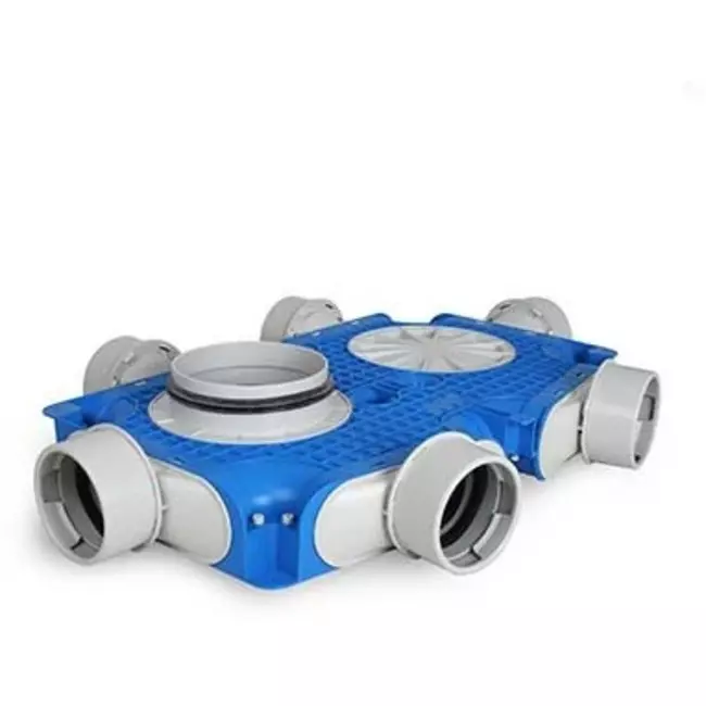 Uniflex Plus Haubtverteilbox 6x Ø 90 mm mit Tülle Ø 160 mm