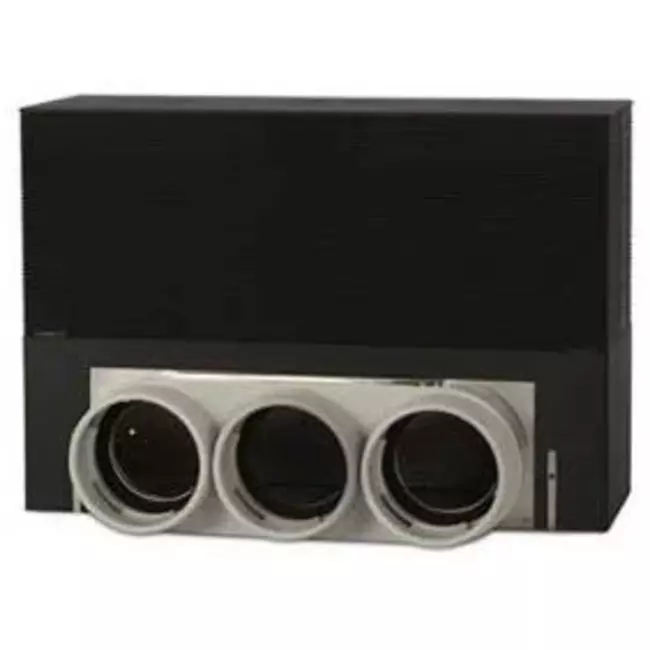Vent-Axia Uniflexplus Bodenkollektor 3 x Ø69mm inkl. 2 x Verschlussdeckel Ø69mm