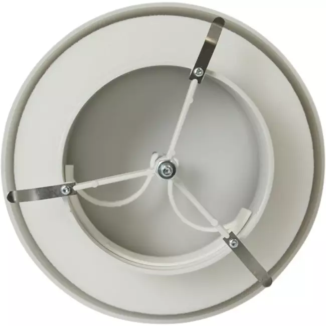Tellerventil Kunststoff Ø125 mm RAL 9003 mit Klemmfedern - VST125