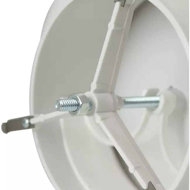 Tellerventil Kunststoff Ø125 mm RAL 9003 mit Klemmfedern - VST125