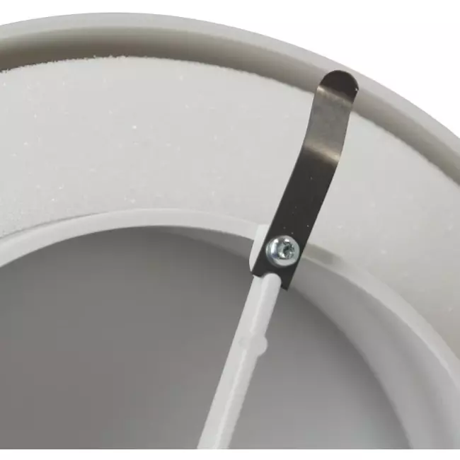 Tellerventil Kunststoff Ø125 mm RAL 9003 mit Klemmfedern - VST125