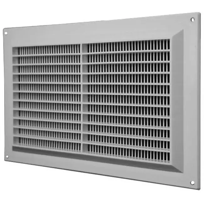 Lüftungsgitter rechteckig mit Grill Grau 250x170mm VR2517P