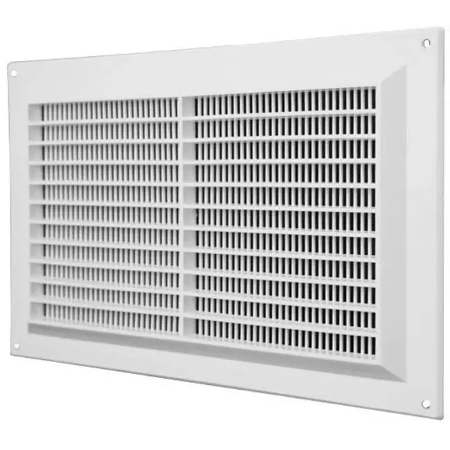 Lüftungsgitter rechteckig mit Grill Weiß 250x170mm VR2517