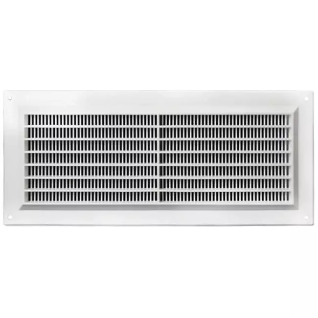 Lüftungsgitter rechteckig mit Grill Weiß 130x300mm VR1330