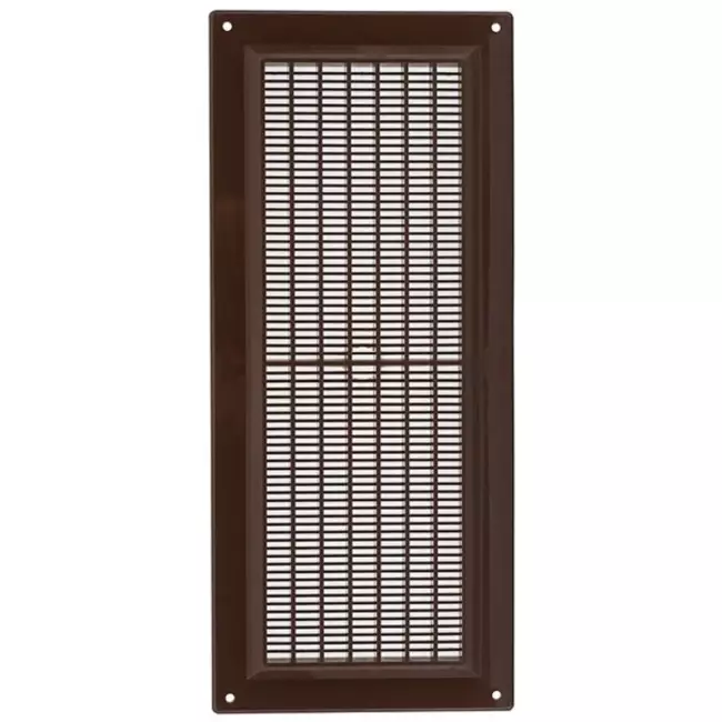 Lüftungsgitter rechteckig mit Grill 130x300 mm braun - VR1330B