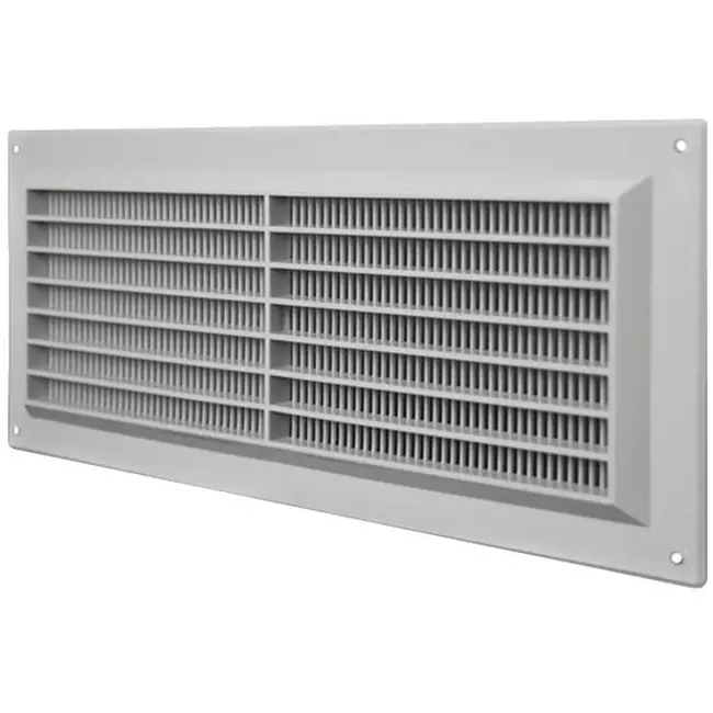 Lüftungsgitter rechteckig mit Grill Grau 130x300mm VR1330P