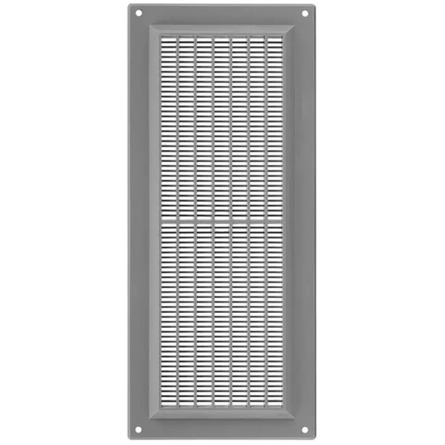 Lüftungsgitter rechteckig mit Grill Grau 130x300mm VR1330P