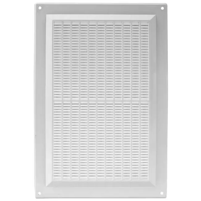 Lüftungsgitter rechteckig mit Grill Weiß 250x170mm VR2517