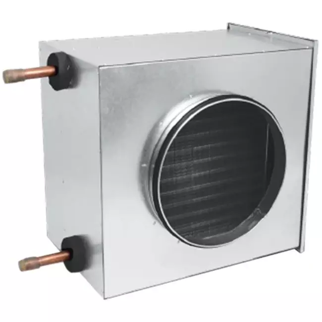 Warmwasserheizregister für Rundkanale- Ø150 - 7,67 kW