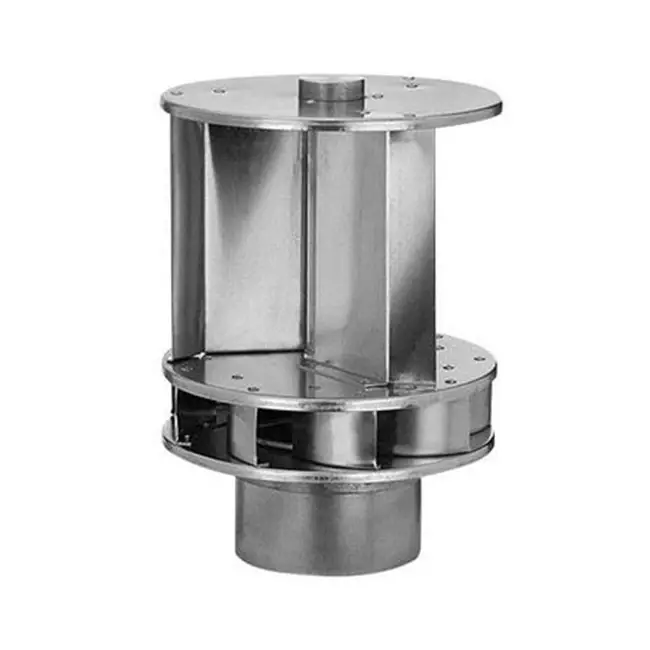 Windgetriebener Savonius-Dachventilator aus Aluminium, 125 mm