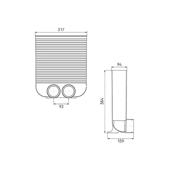 Ubbink Air Excellent 34C Gitterrostadapter