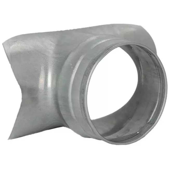 Wickelfalz Sattelstück Ø 80mm - 80mm (90°) - Galvanisiert (nicht SAFE)