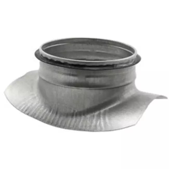 Wickelfalz Sattelstück Ø 150/160mm - 80mm (90°) - Galvanisiert