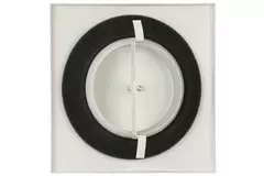 Belüftungsventil Auslass Metall quadratisch Ø125 mm weiß mit Reibungsfedern - DVSQ125