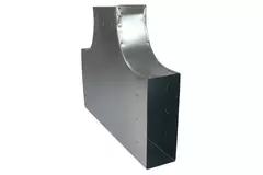 T-Stück 90 Grad 170x80 mm - 170x80 mm für Rohrleitungen
