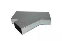 T-Stück 45 Grad 220x80 mm - 170x80 mm für Rohrleitungen